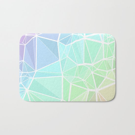 Rainbow Triangles Bath Mat