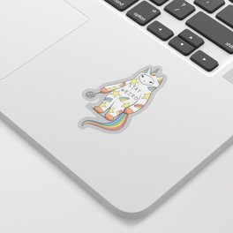 Stay Weird! With Love From Unicorn Cat Sticker | Magic, Catoholic, Catlover, Graphicdesign, Fun, Cathumor, Feline, Stayweird, Supercute, Candy 