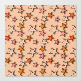 y2k-star pink Canvas Print