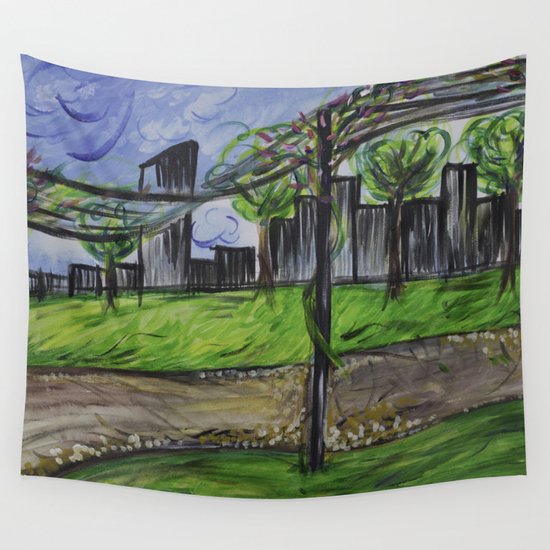 Lunch In The Park Wall Tapestry By Apatche Society6