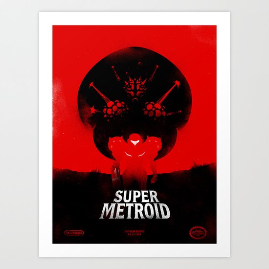 Super Metroid Art Print