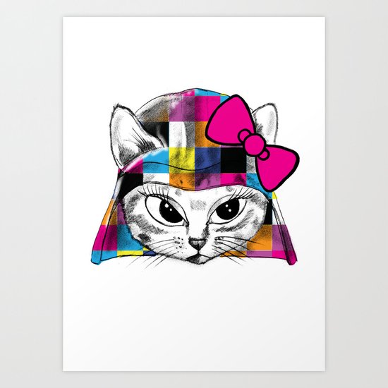 Darth Kitty Art Print