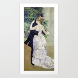 Auguste Renoir - Dance In The City Art Print | Man, Dancer, Lifestyle, Couple, Girl, City, Dance, Modern, Female, Male 