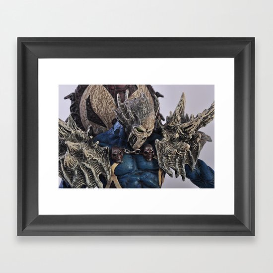 blue Spawn Framed Art Print