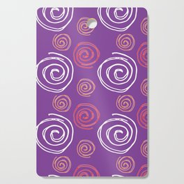 Twirly Swirly Purple Cutting Board