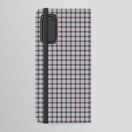 Lavender Blue And Grey Buffalo Plaid,Lavender Blue And Grey Check,Lavender Blue And Grey Gingham Check,Lavender Blue And Grey Tartan,Lavender Blue And Grey Pattern, Android Wallet Case