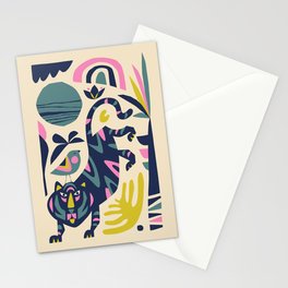 Papercut Tiger Stationery Card