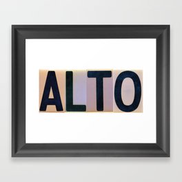 ALTO Framed Art Print