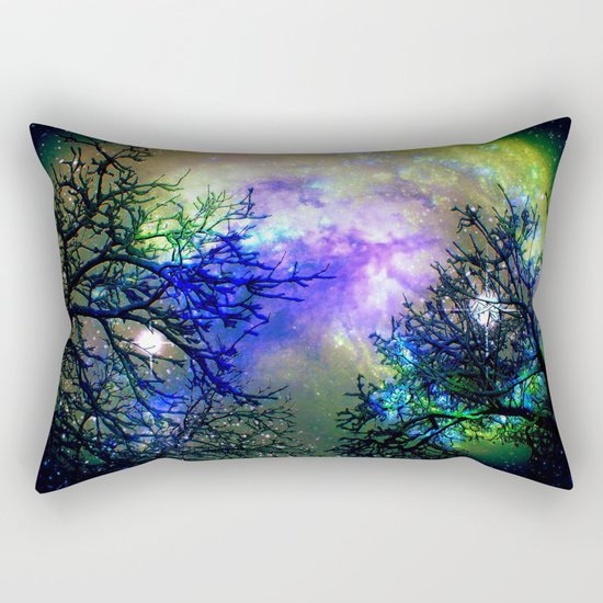 Stars Through The Trees Rectangular Pillow