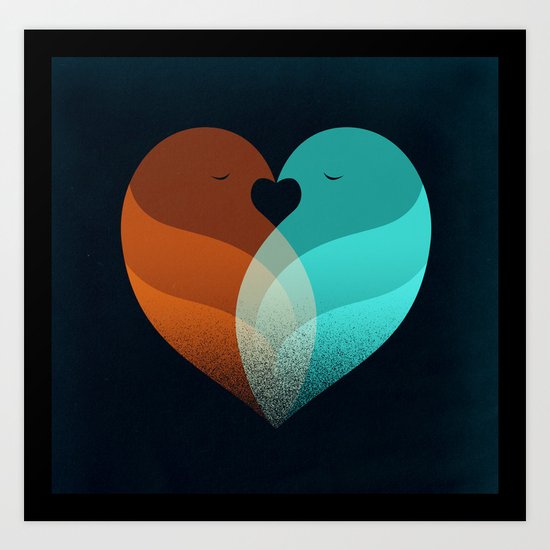 Lovebirds Art Print