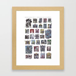Monster Compilation Framed Art Print