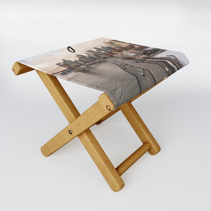 NYC Skyline Photography Folding Stool