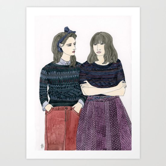 Sessun Girls Art Print