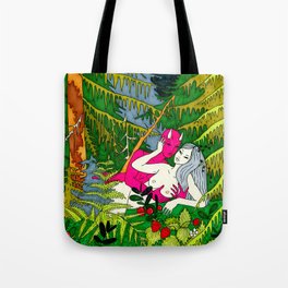 Purple Devil and Forest Witch Tote Bag