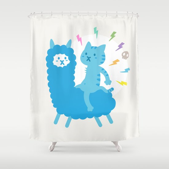 Alpaca Rider Shower Curtain