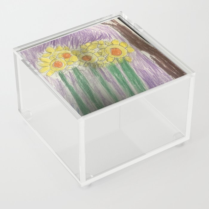 Sunflowers als Vangough Acrylic Box