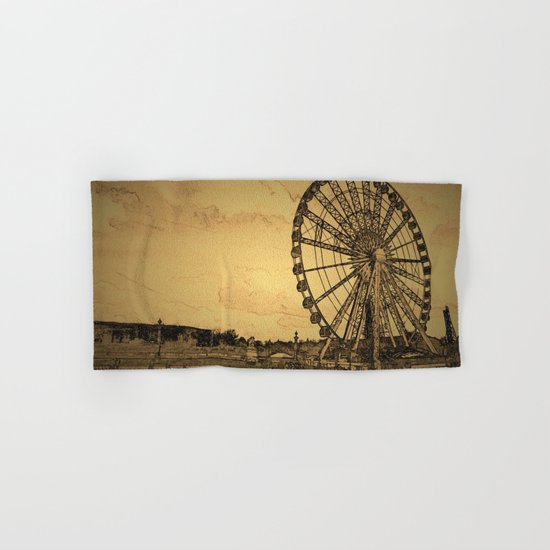 Ferris Wheel, Paris Hand & Bath Towel