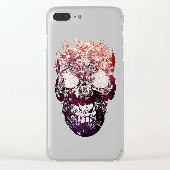 SKULL Clear iPhone Case