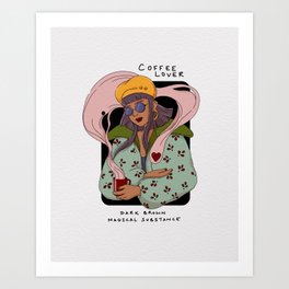 Coffee lover Art Print