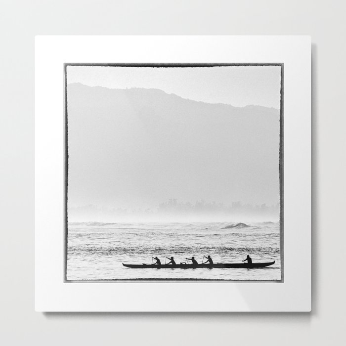 USA, Hawaii, Outrigger Canoe at Haleiwa Metal Print