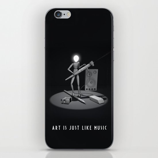 art is just like music iPhone Skin