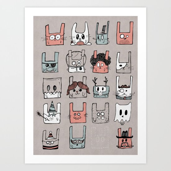 Bunnies Art Print