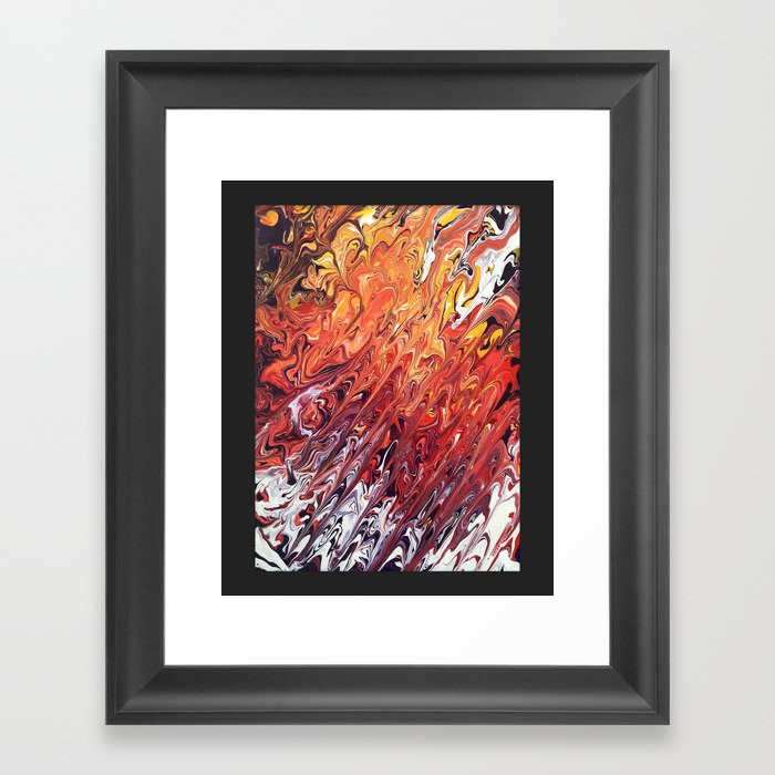 Into The Pyre Framed Art Print