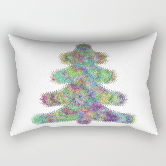 Fractal christmas tree Rectangular Pillow