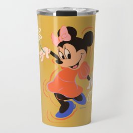 "Flower Minnie Mouse" by Arty Guava Travel Mug
