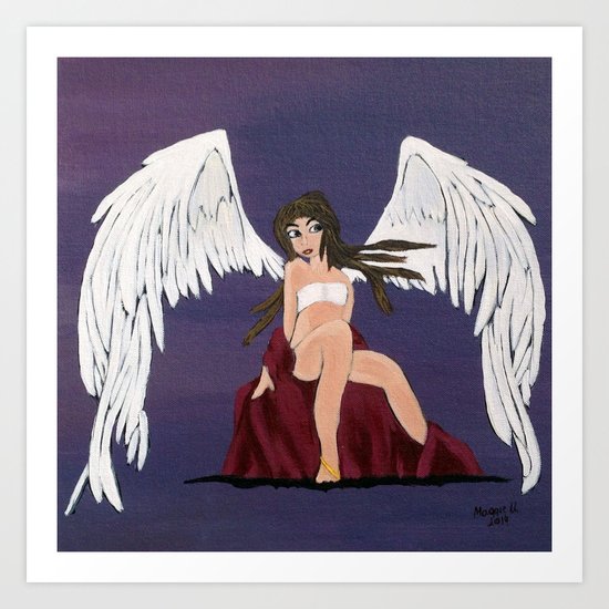 Angel Girl Art Print