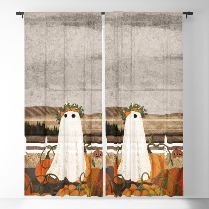 There's a Ghost in the Pumpkins Patch Again... Blackout Curtain