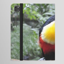 Brazil Photography - Colorful Toucan Sitting On A Branch In The Jungle iPad Folio Case