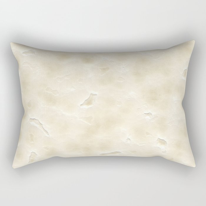 Beige Stone Wall Rectangular Pillow