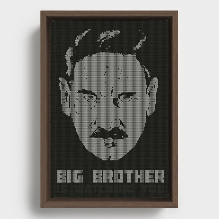 BIG BROTHER IS WATCHING YOU Framed Canvas