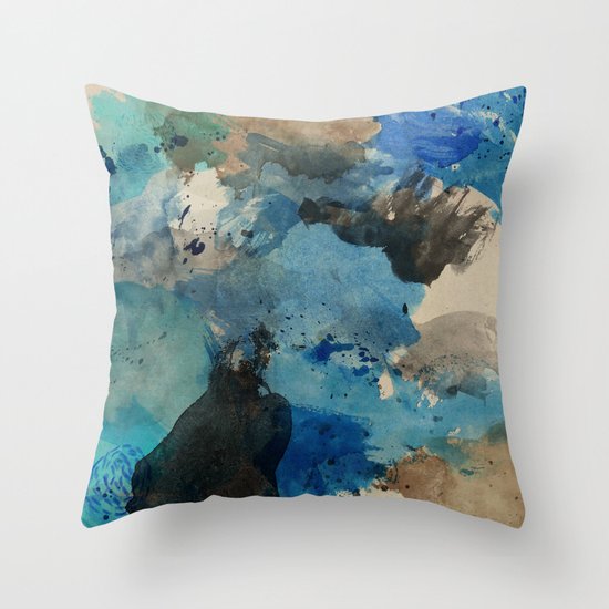 Secret Mediterranean Beach Throw Pillow