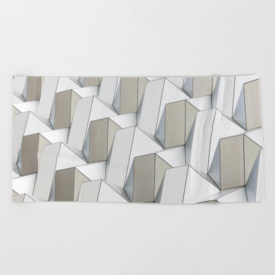 Pattern cubism Beach Towel
