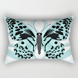 Butterfly - blue Rectangular Pillow