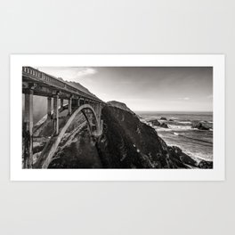 Bixby Bridge - California Art Print