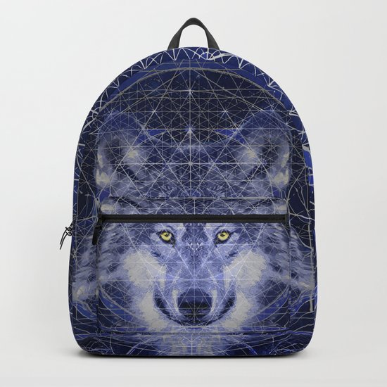 Wolf Geometry Backpack