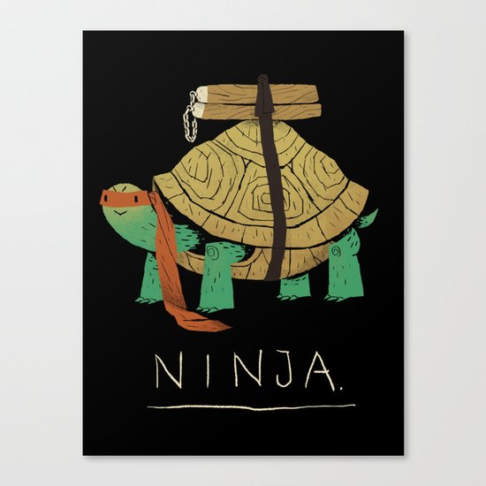 ninja - orange Canvas Print