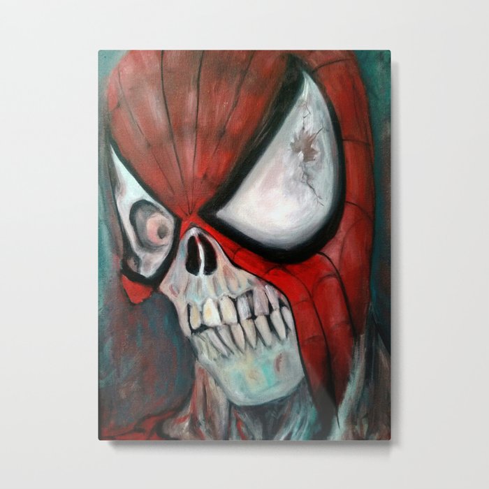 Zombie Spider-Man Metal Print