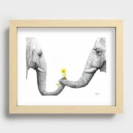 "Up Close You Are More Wrinkly Than I Remembered" Recessed Framed Print