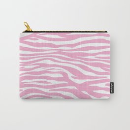 Pink Zebra Skin Carry-All Pouch
