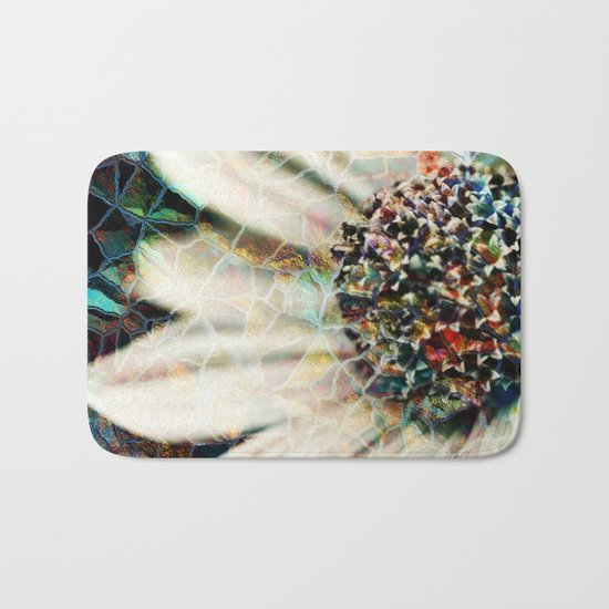 Floral Mosaic Bath Mat