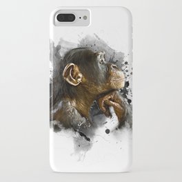 thinking monkey iPhone Case