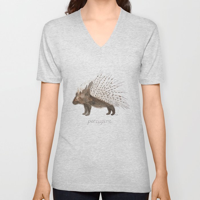 Porcupine V Neck T Shirt