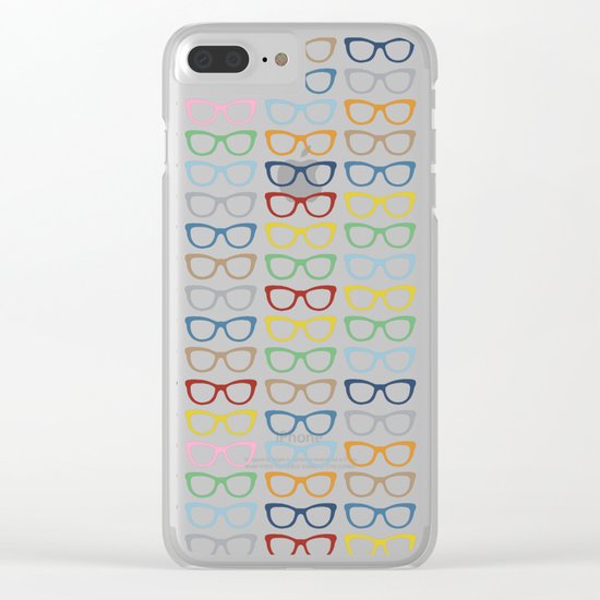Rainbow Specs Clear iPhone Case