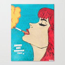can't be bothered Canvas Print