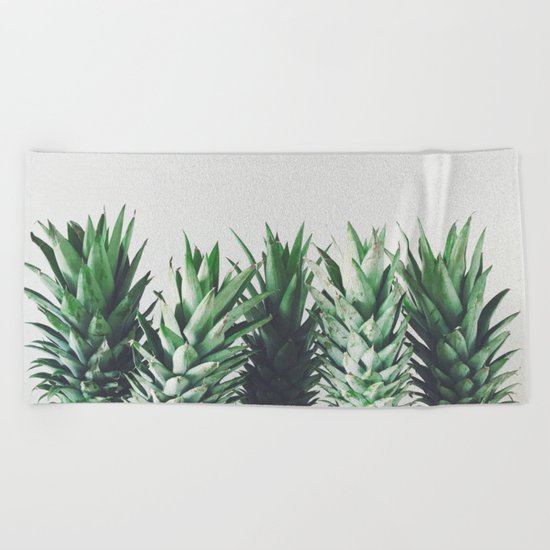 Pineapple Leaves Beach Towel