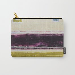 Funny, I Cant Hear a Thing Carry-All Pouch | Contemporary, Abstract, Textured, Wabisabi, Colourful, Deeppurple, Modern, Expressionism, Acrylic, Painting 